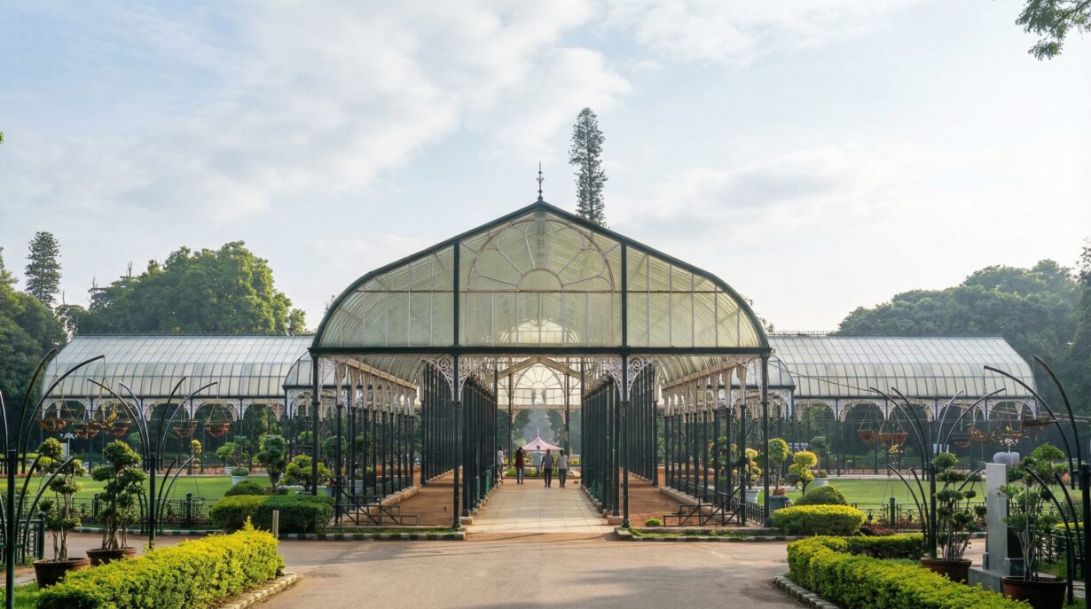 Bangalore city with green spaces