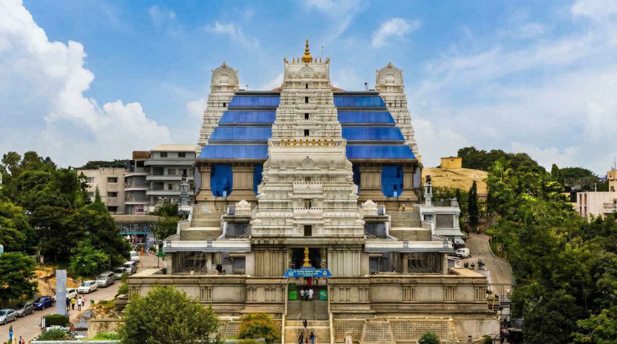 The entrance of Isckon