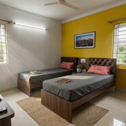 Fully furnished PG accommodation room in Bangalore with modern amenities