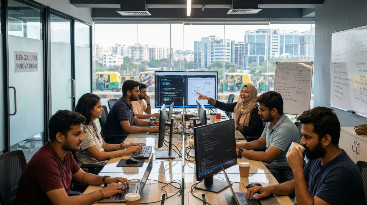 Bengaluru startup ecosystem showcasing innovation and modern tech offices in India