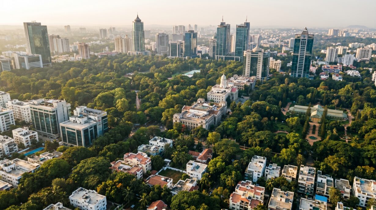 what makes Bangalore special green city skyline